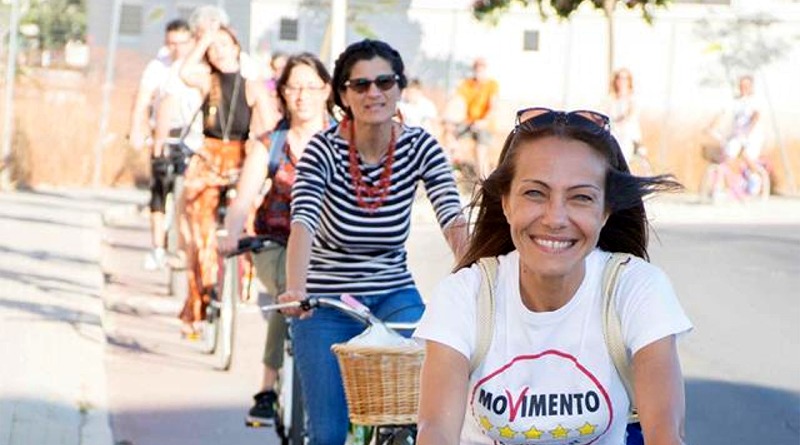 Sabrina Licheri in campagna elettorale - © foto Raffaele Schirra