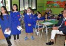 Il Presidente della Regione Francesco Pigliaru in visita alla scuola primaria di Villaspeciosa (foto Rachele Loi)