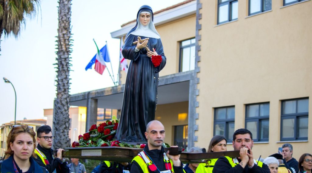 La statua di Santa Rita (foto Sara Carboni)