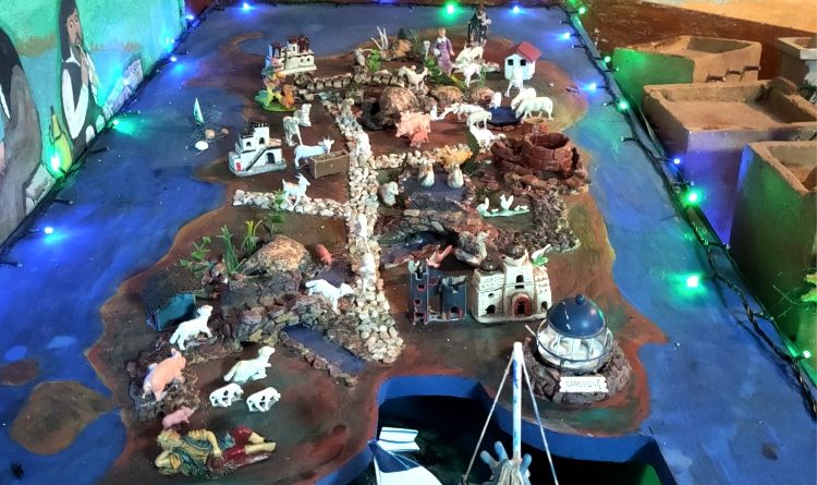 Panoramica del presepe "L'unità dei popoli"