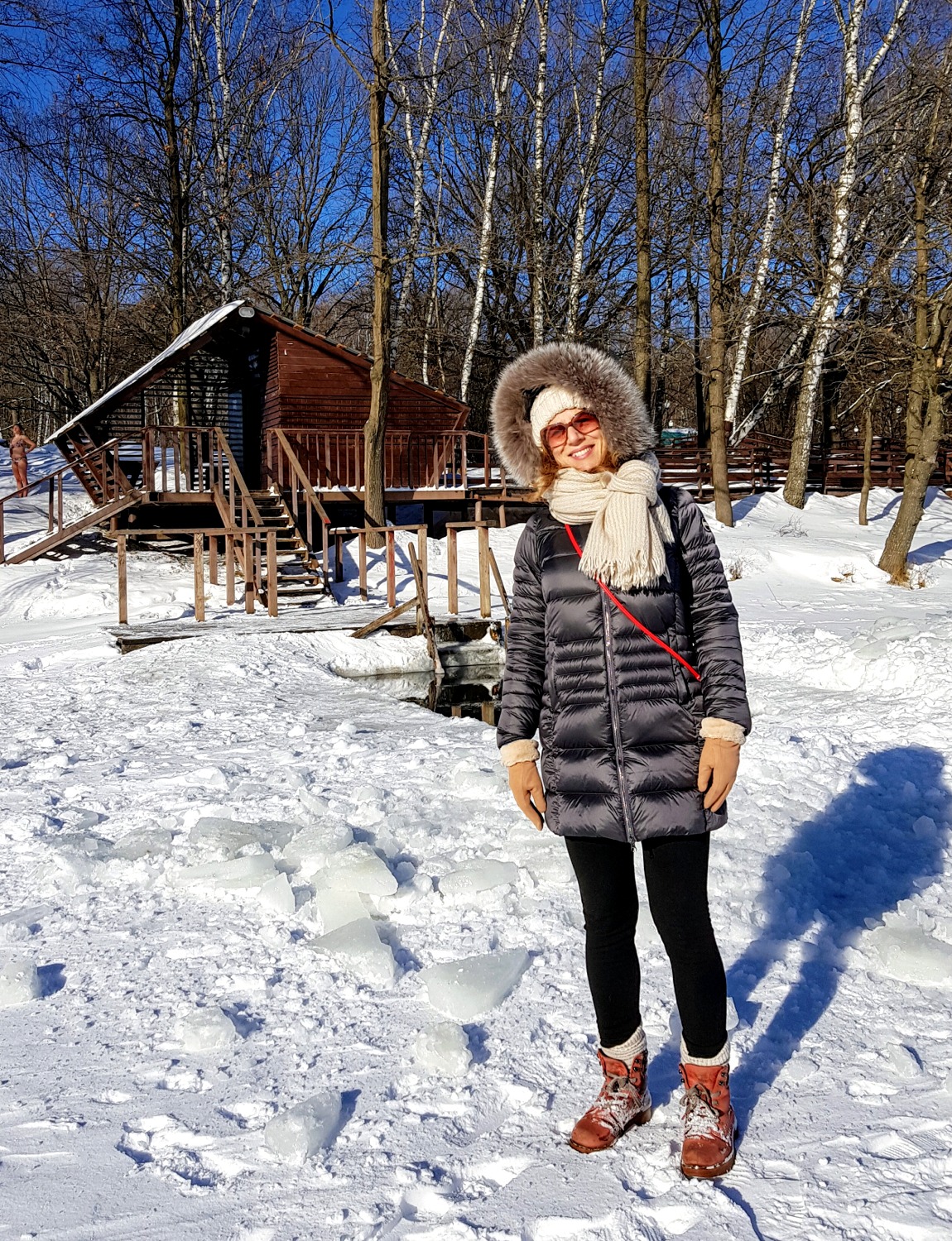 Silvia Pinna sulla neve