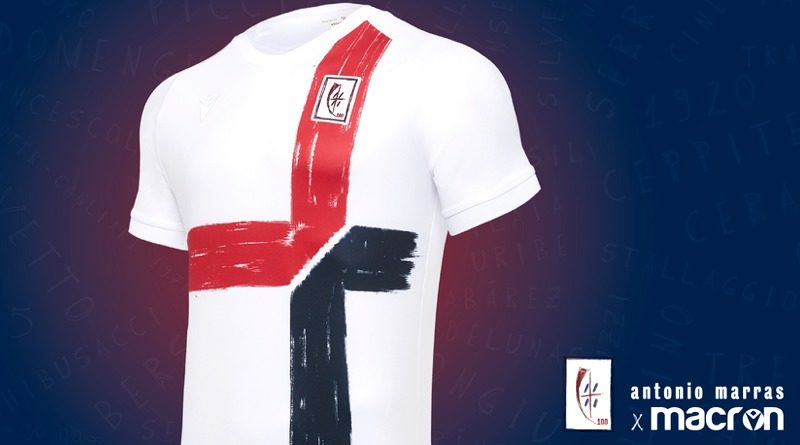 La maglia del Centenario del Cagliari Calcio