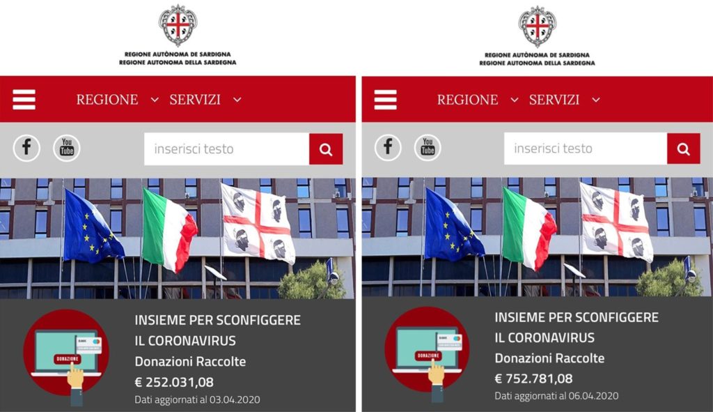 Donazione Musa Bazhaev a Regione Sardegna