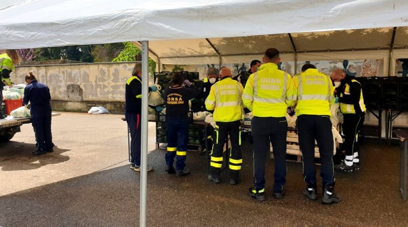 Consegna derrate alimentari Protezione Civile Assemini