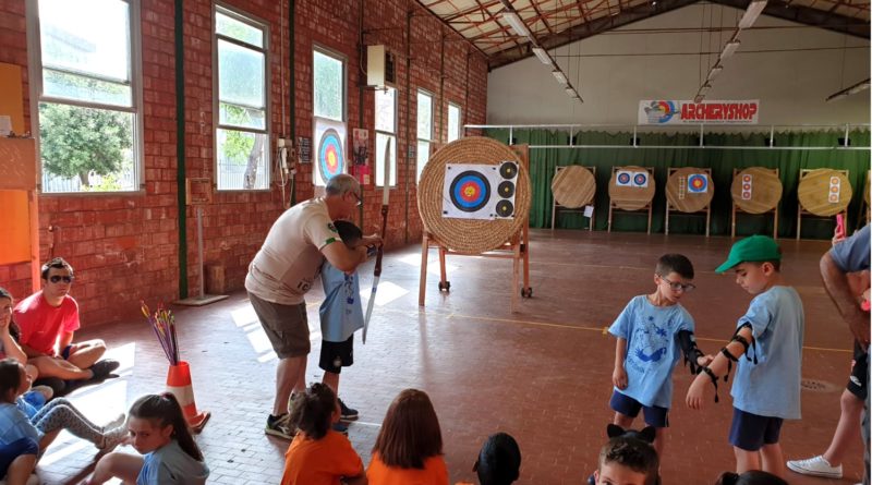 I bambini dell'ASD Arcieri Ichnos di Decimomannu