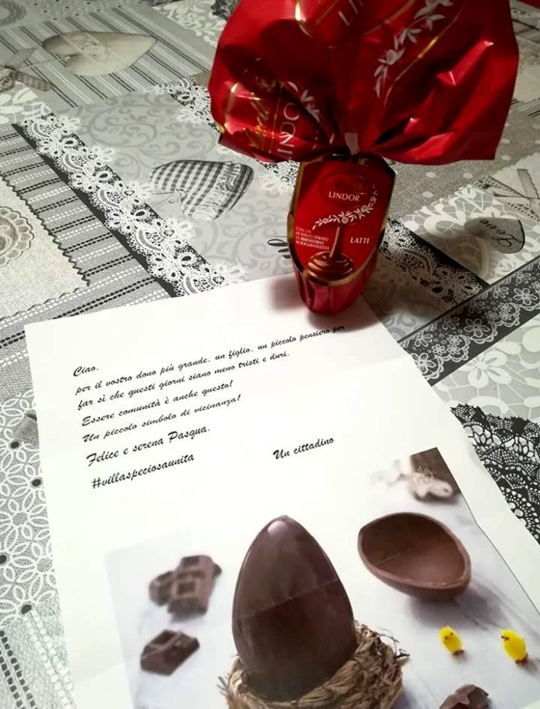 Uovo di Pasqua e lettera Villaspeciosa - foto di Sara Curreli