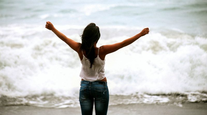 Donna in spiaggia