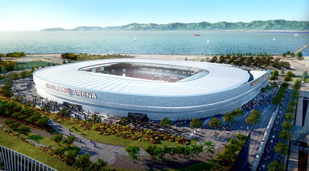 Nuovo stadio Cagliari - progetto Sportium