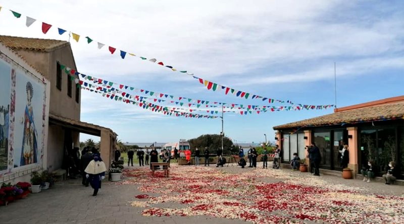 La piazzetta di Nora - foto Arciconfraternita del Gonfalone di Sant'Efisio Martire