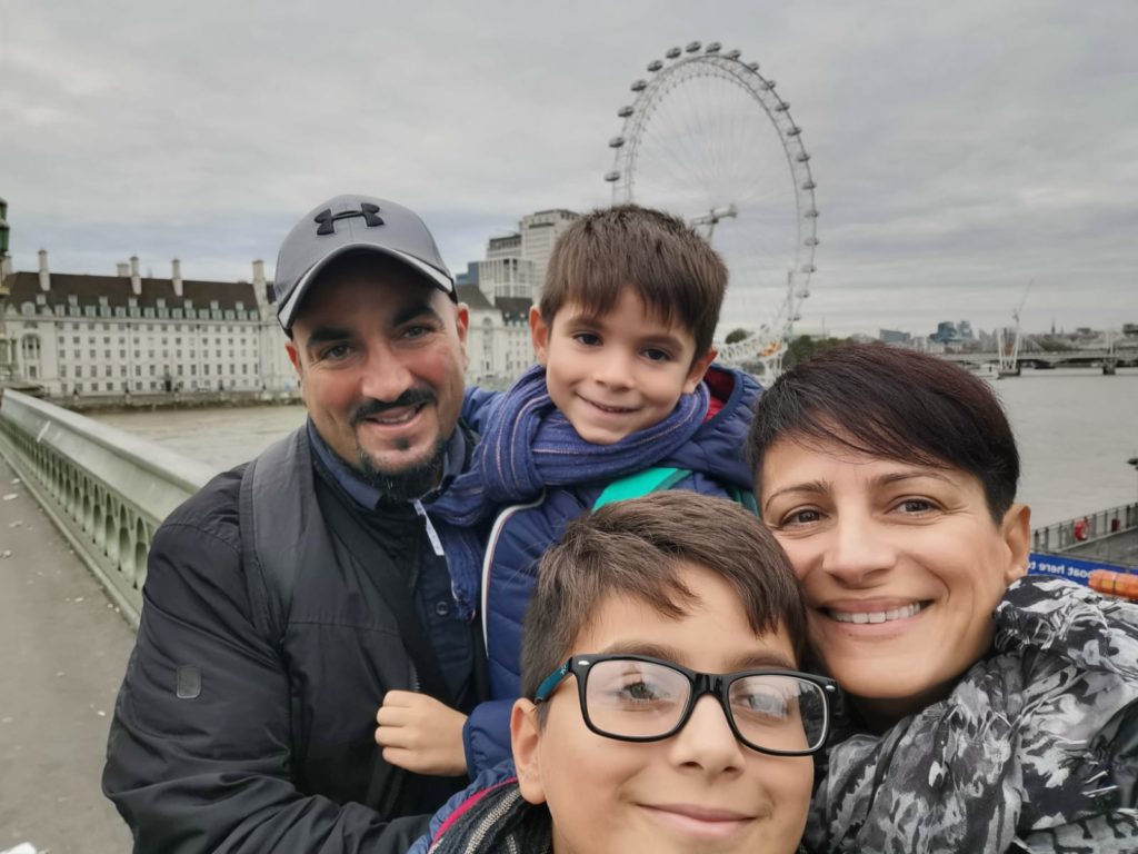 Andrea Tuveri e famiglia