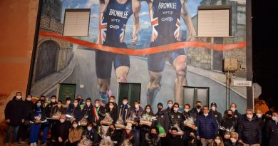 La Nazionale italiana di triathlon in visita a Decimoputzu