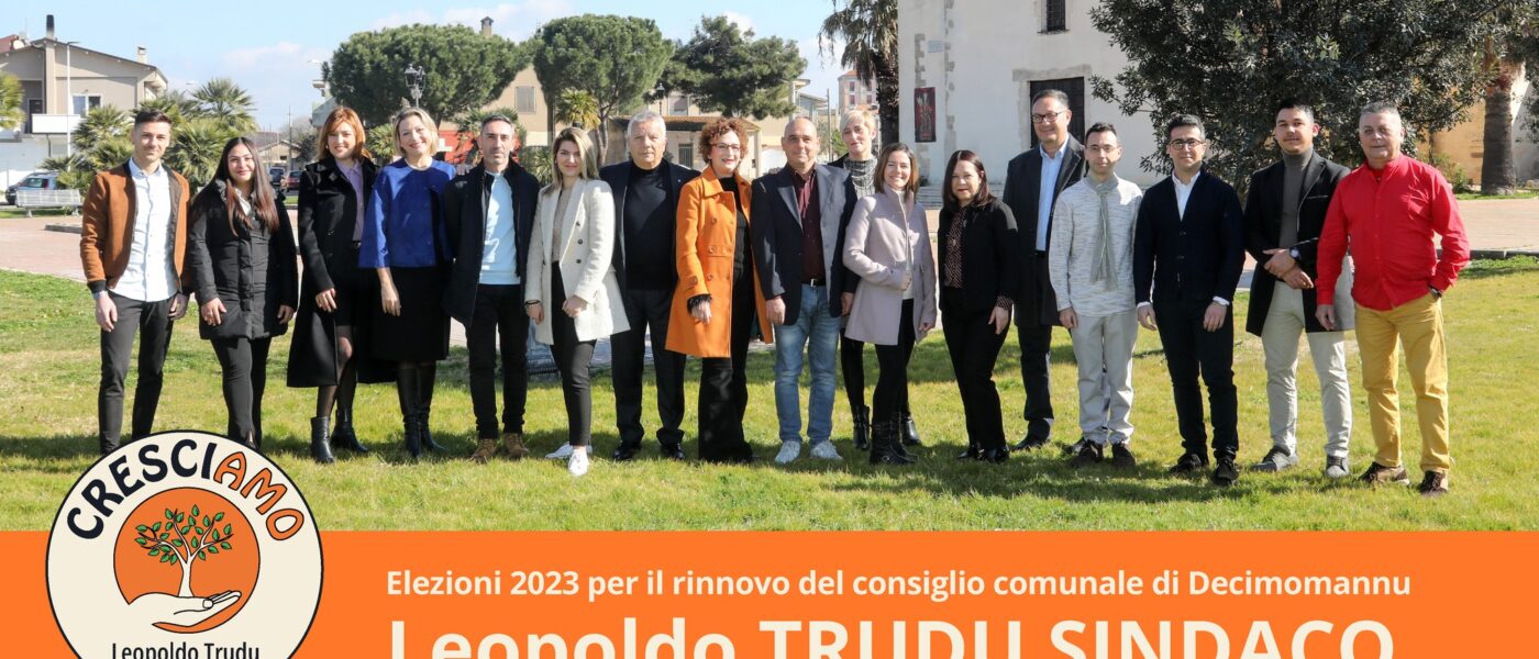 Decimomannu. Intervista a Leopoldo Trudu, candidato della lista civica “Cresciamo”