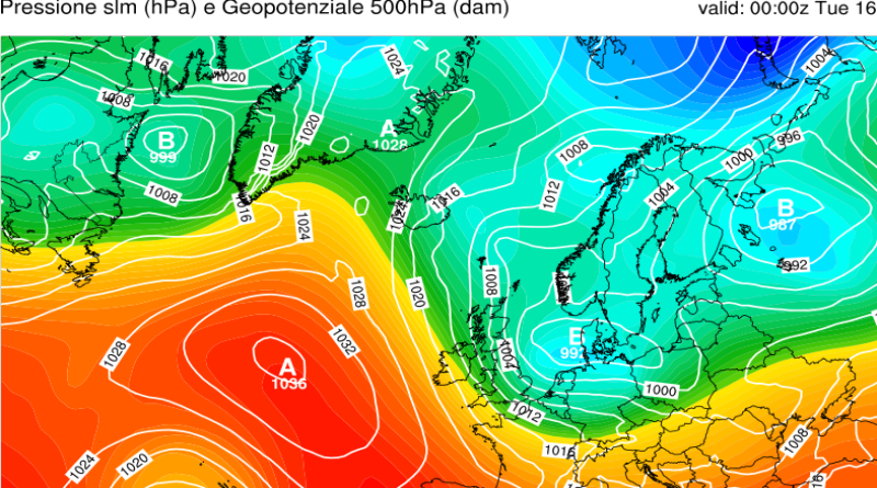 Tendenza meteo dal 15 al 21 Aprile 2024