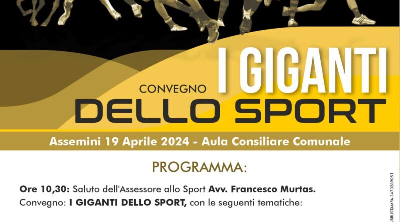 Assemini, giornata dedicata allo sport e ai suoi “giganti”