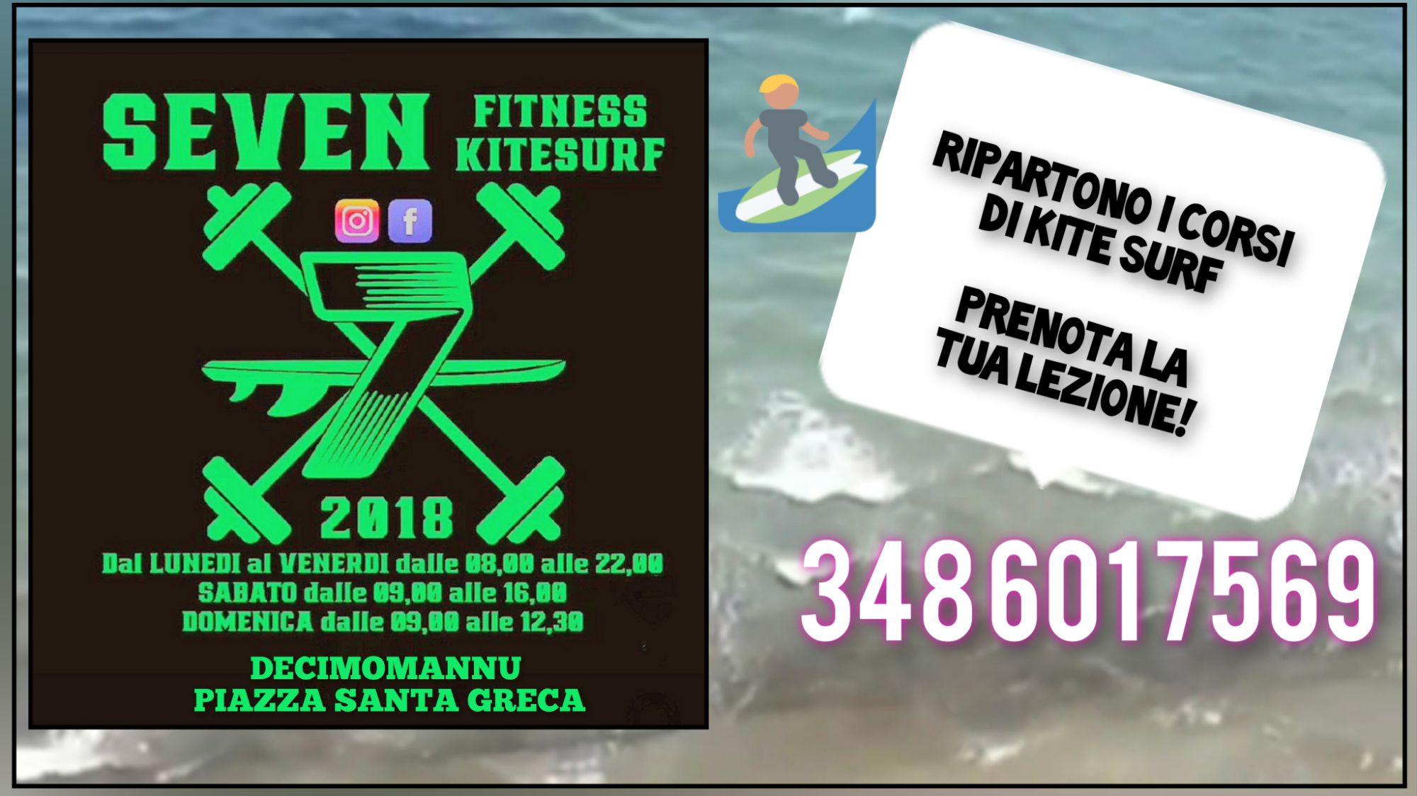 Seven Fitness Kitesurf palestra Decimomannu